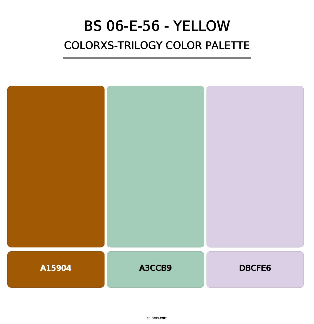 BS 06-E-56 - Yellow - Colorxs Trilogy Palette
