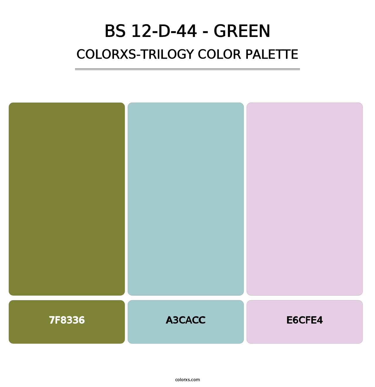 BS 12-D-44 - Green - Colorxs Trilogy Palette