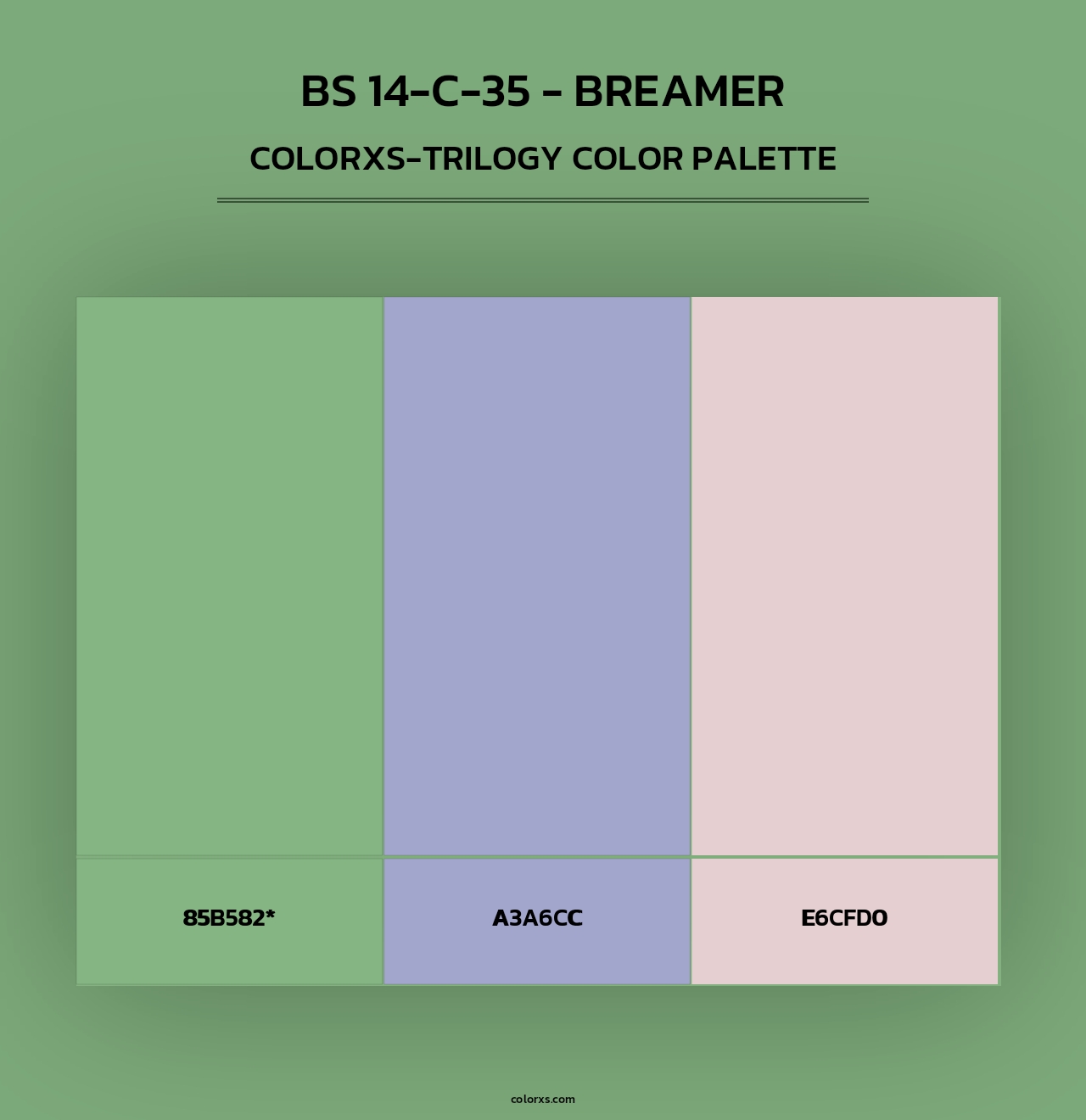 BS 14-C-35 - Breamer - Colorxs Trilogy Palette