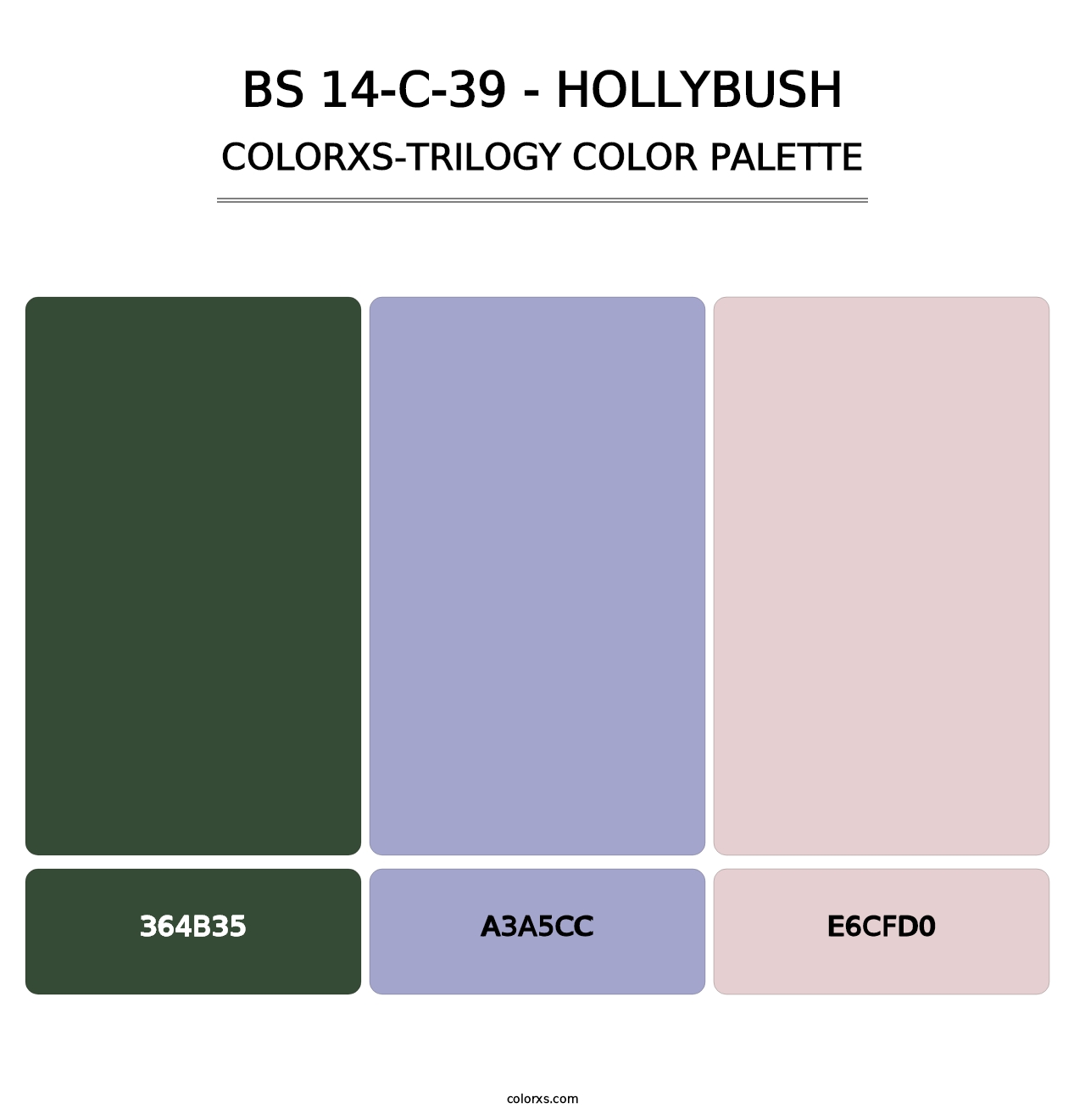 BS 14-C-39 - Hollybush - Colorxs Trilogy Palette