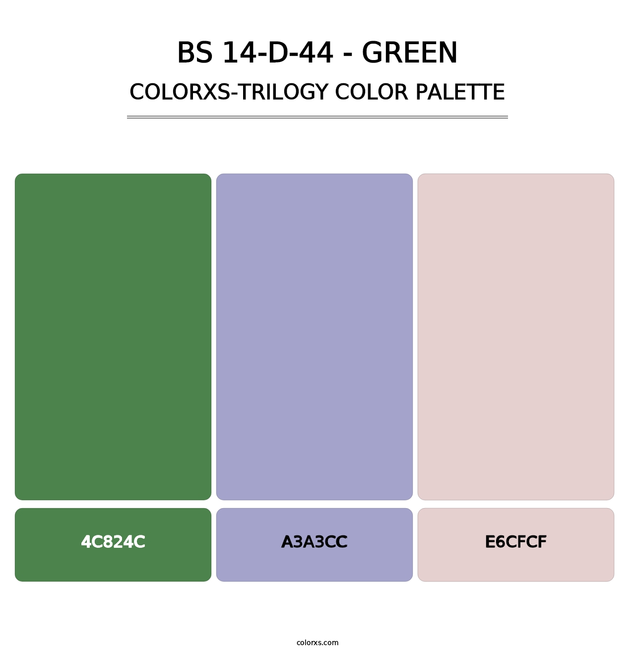 BS 14-D-44 - Green - Colorxs Trilogy Palette