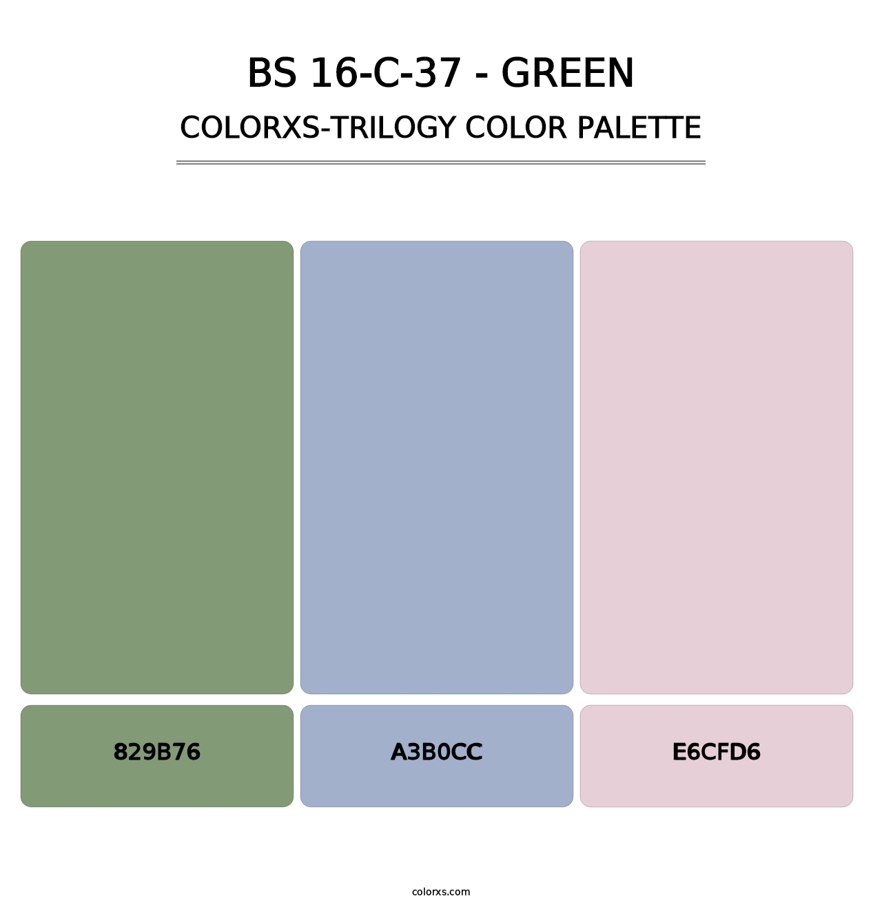 BS 16-C-37 - Green - Colorxs Trilogy Palette