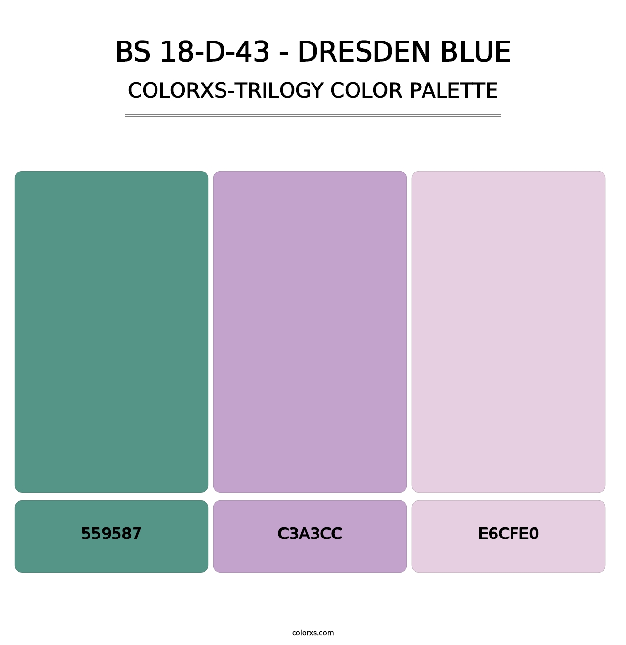 BS 18-D-43 - Dresden Blue - Colorxs Trilogy Palette