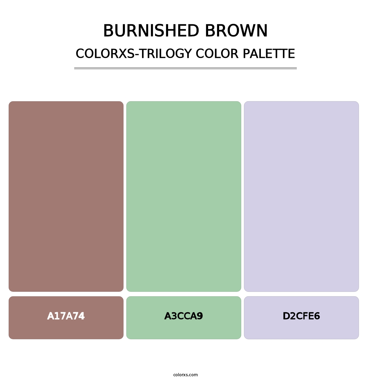 Burnished Brown - Colorxs Trilogy Palette