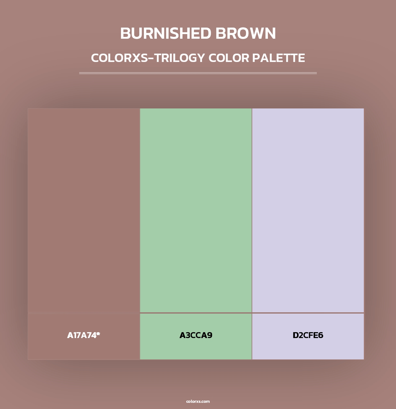 Burnished Brown - Colorxs Trilogy Palette
