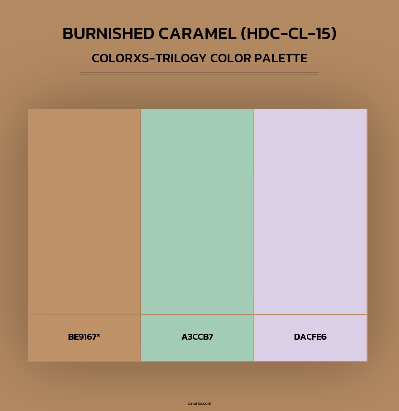 Burnished Caramel (HDC-CL-15) - Colorxs Trilogy Palette