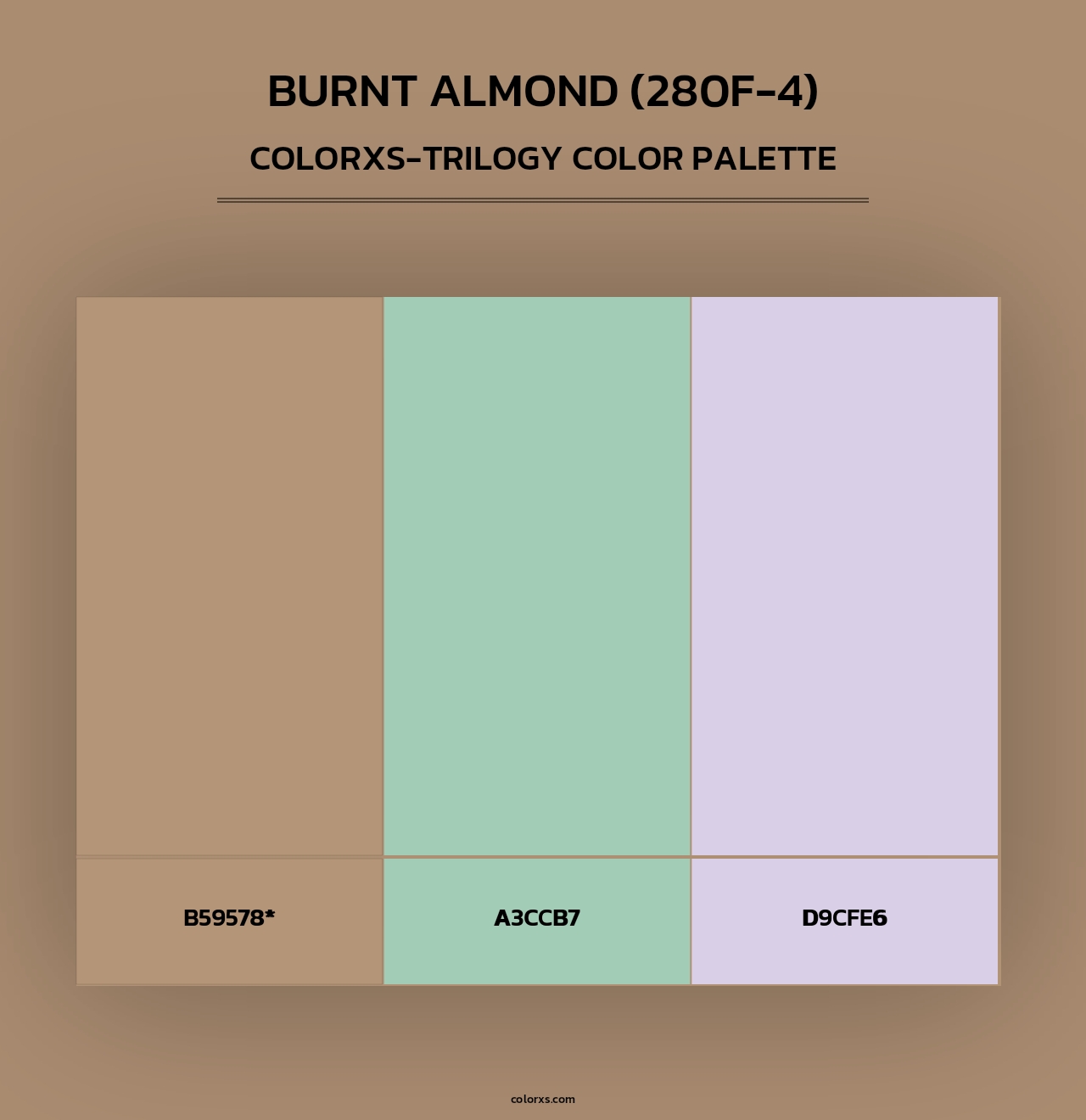 Burnt Almond (280F-4) - Colorxs Trilogy Palette