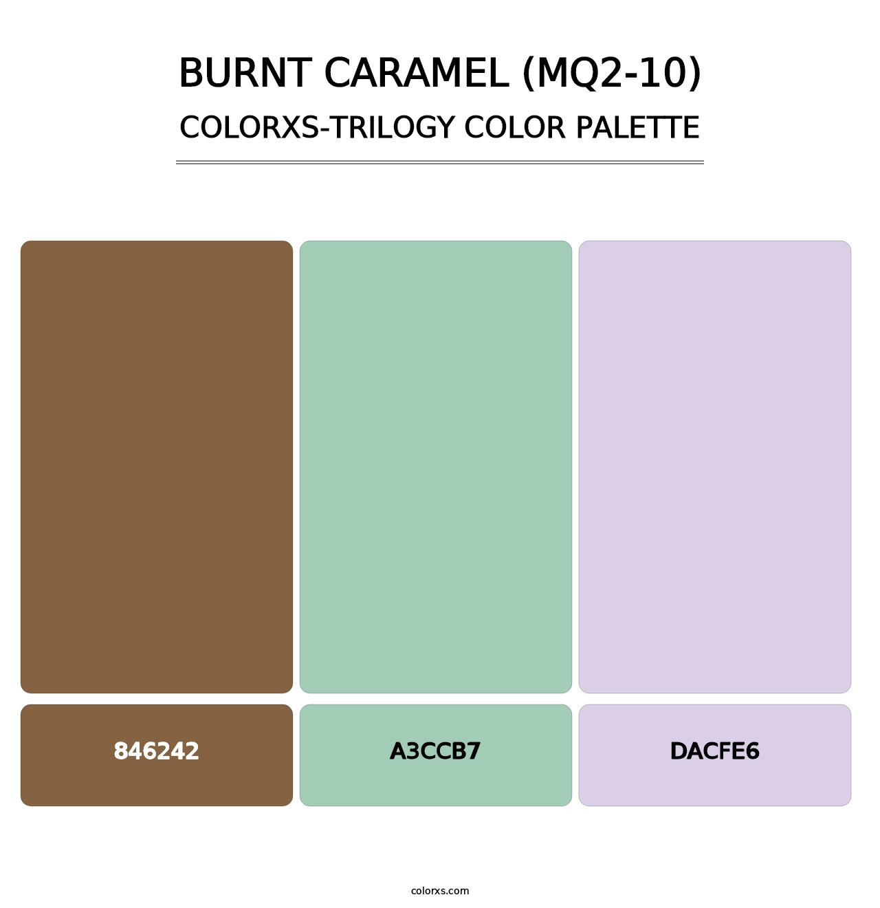 Burnt Caramel (MQ2-10) - Colorxs Trilogy Palette