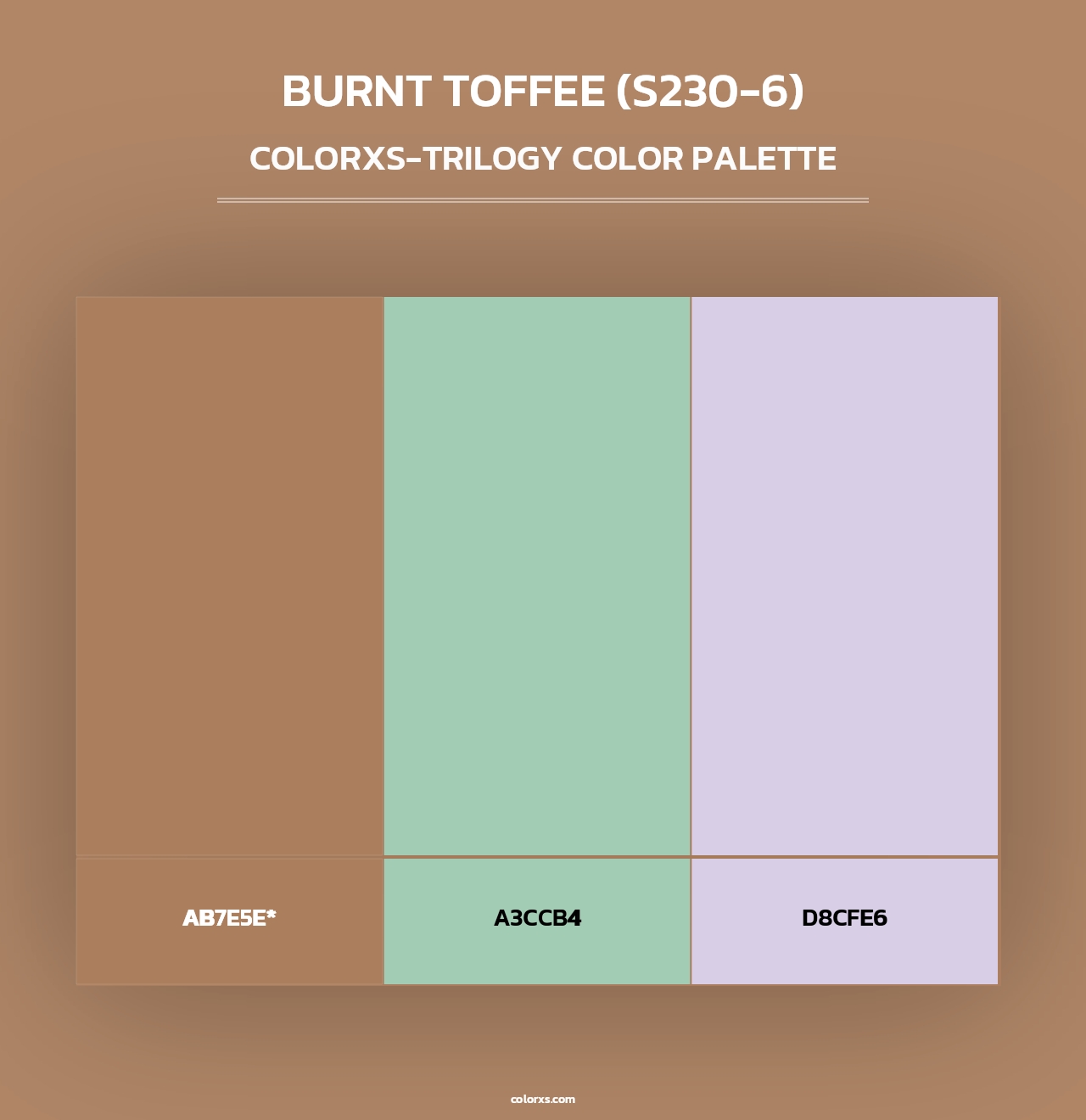 Burnt Toffee (S230-6) - Colorxs Trilogy Palette