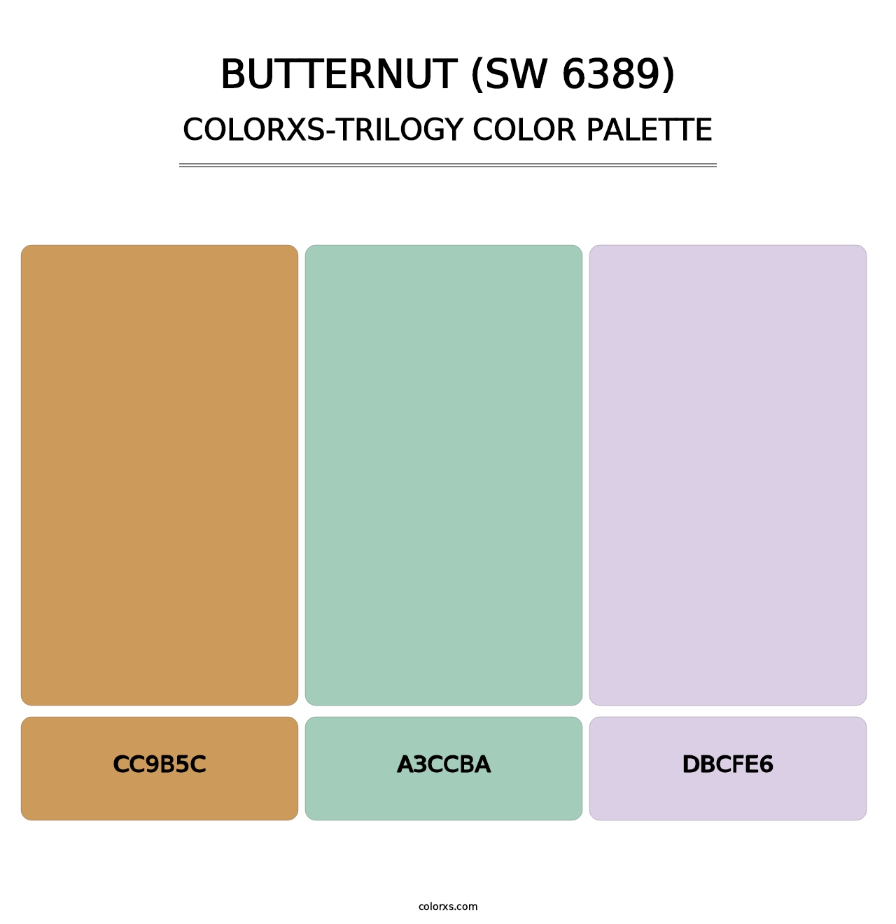 Butternut (SW 6389) - Colorxs Trilogy Palette