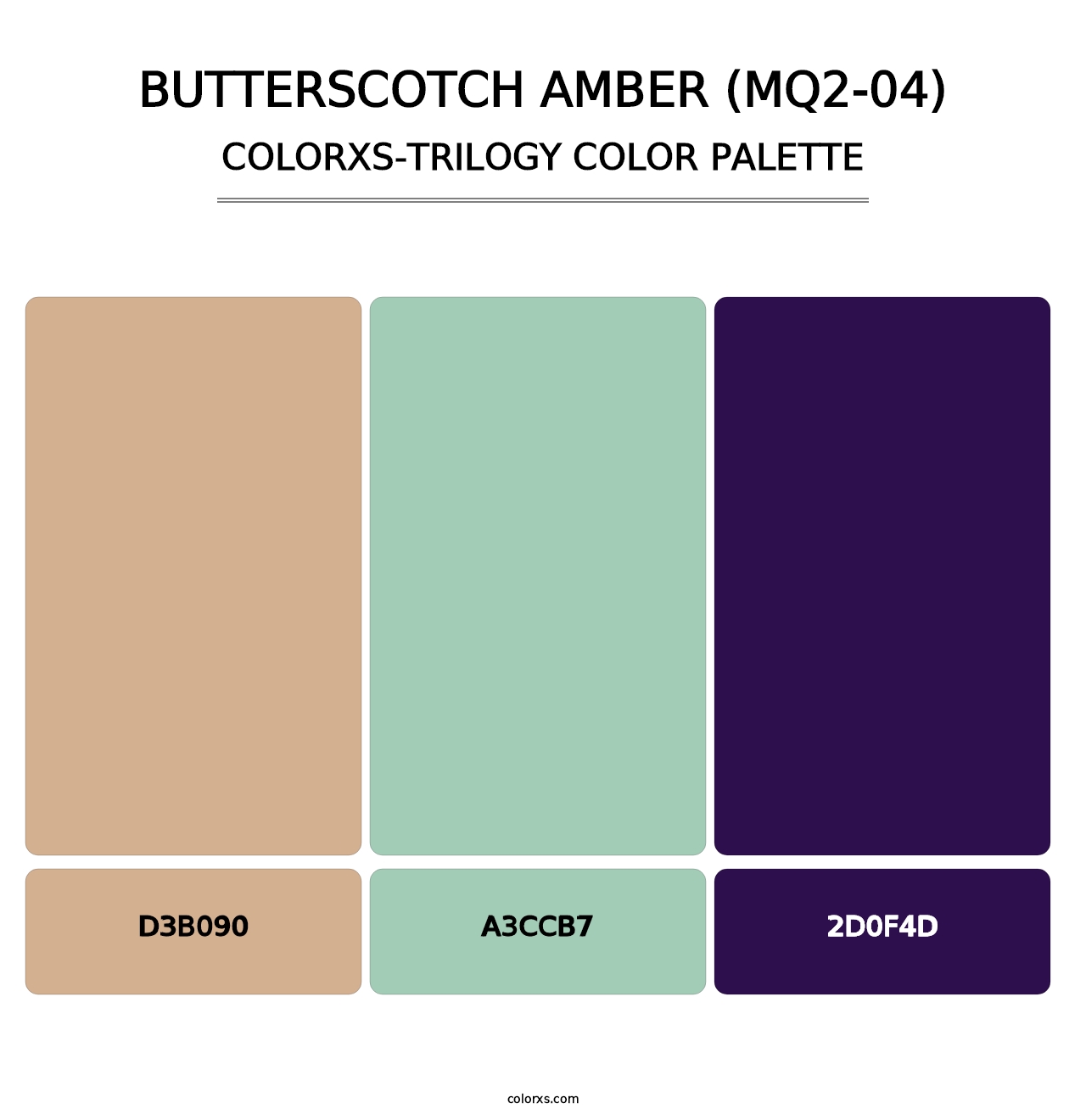 Butterscotch Amber (MQ2-04) - Colorxs Trilogy Palette