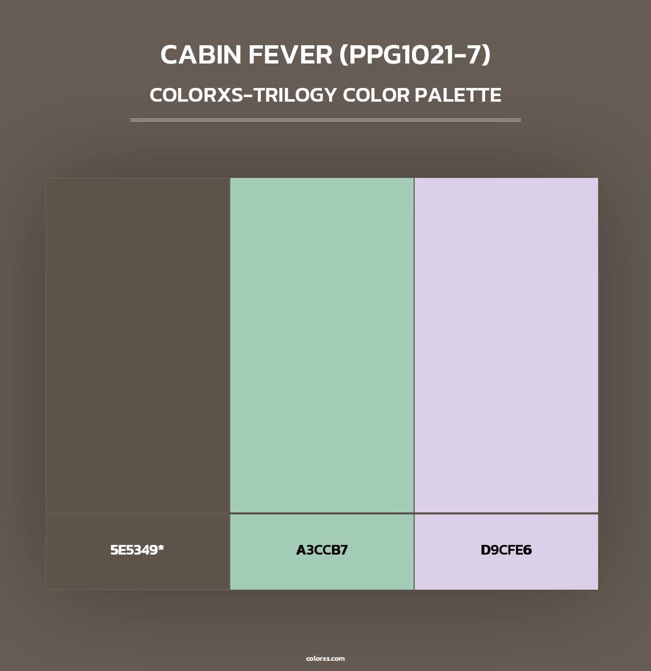 Cabin Fever (PPG1021-7) - Colorxs Trilogy Palette