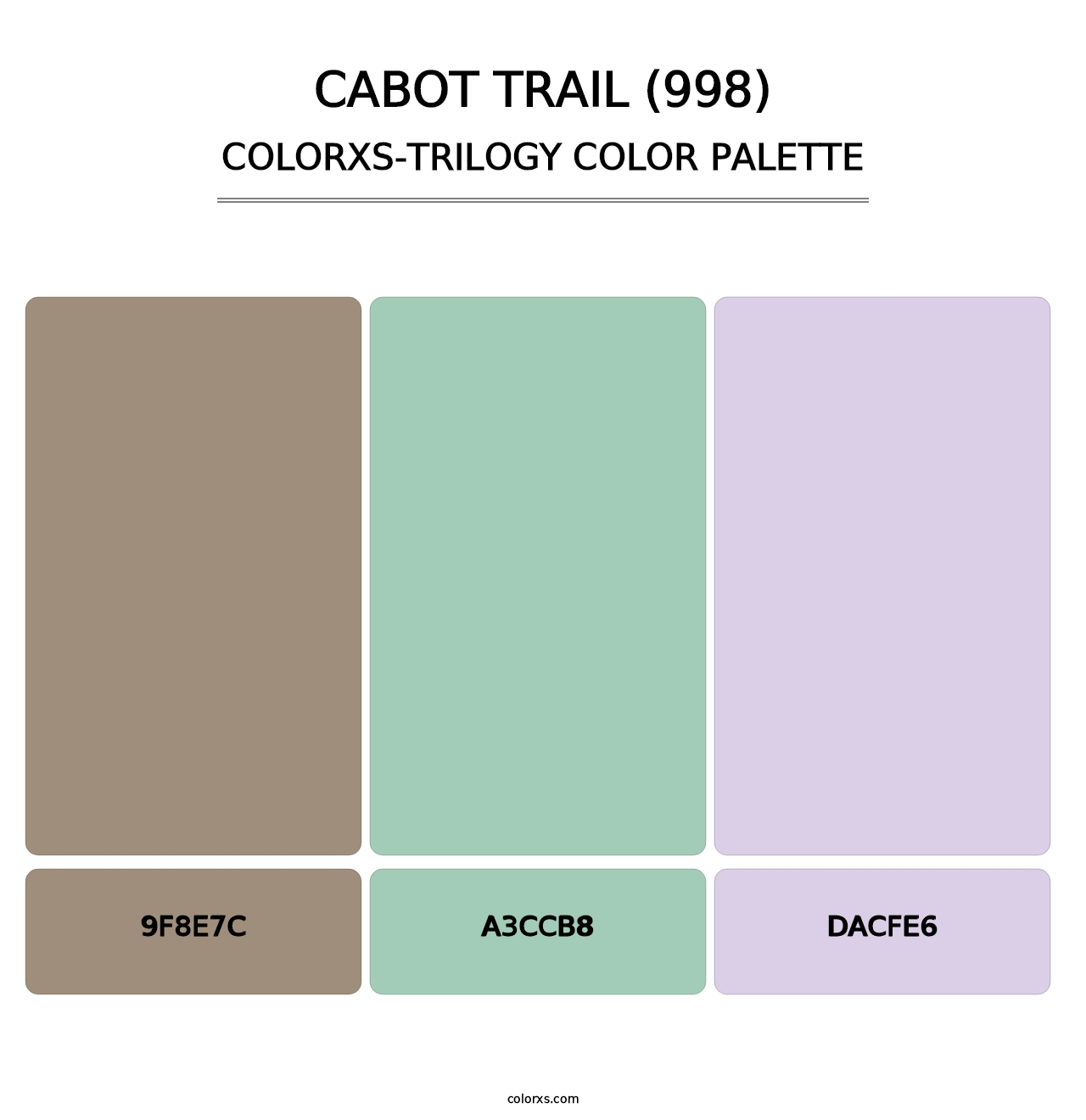 Cabot Trail (998) - Colorxs Trilogy Palette