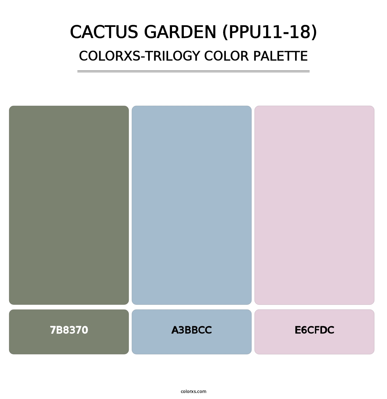 Cactus Garden (PPU11-18) - Colorxs Trilogy Palette