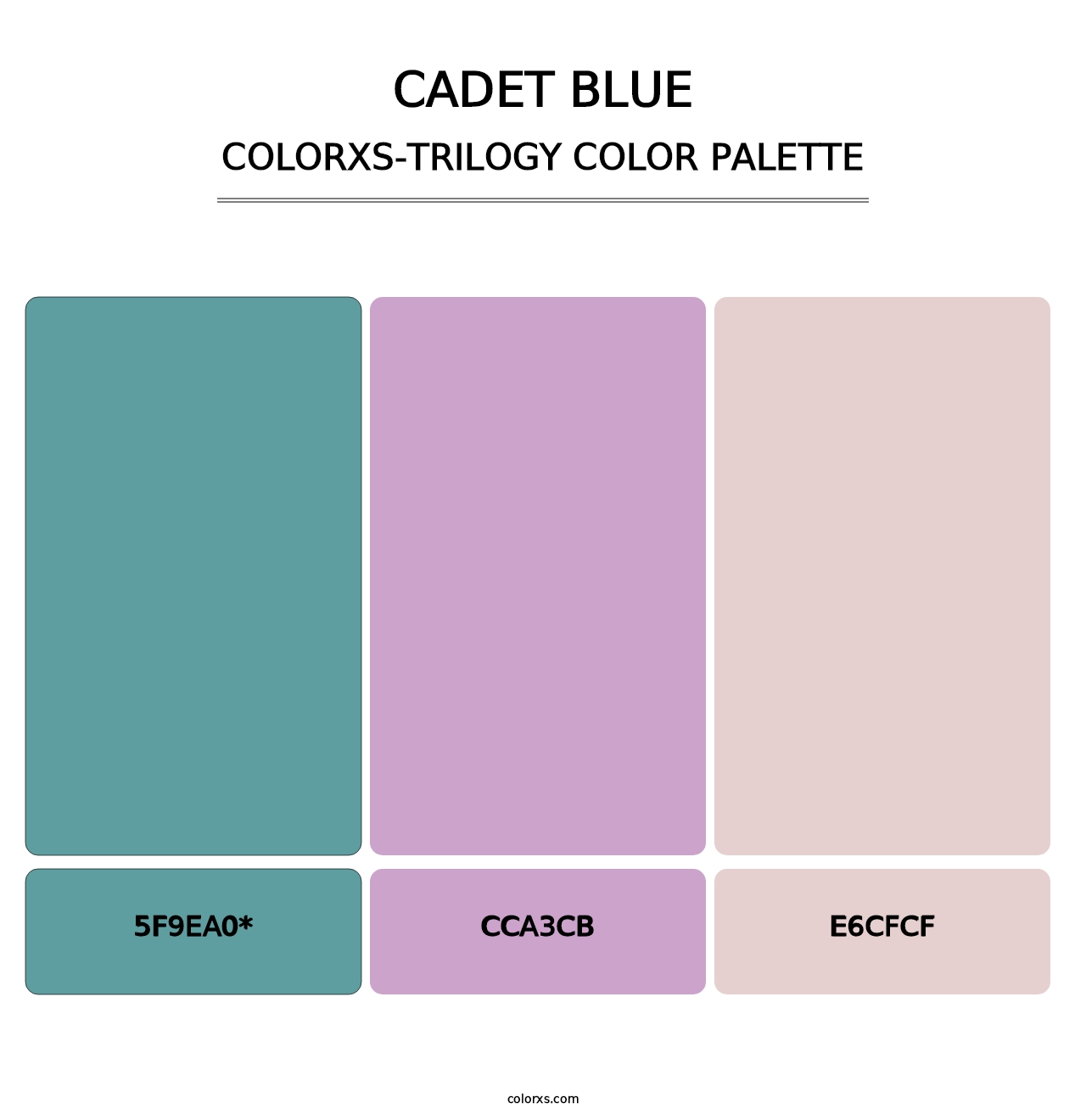 Cadet Blue - Colorxs Trilogy Palette