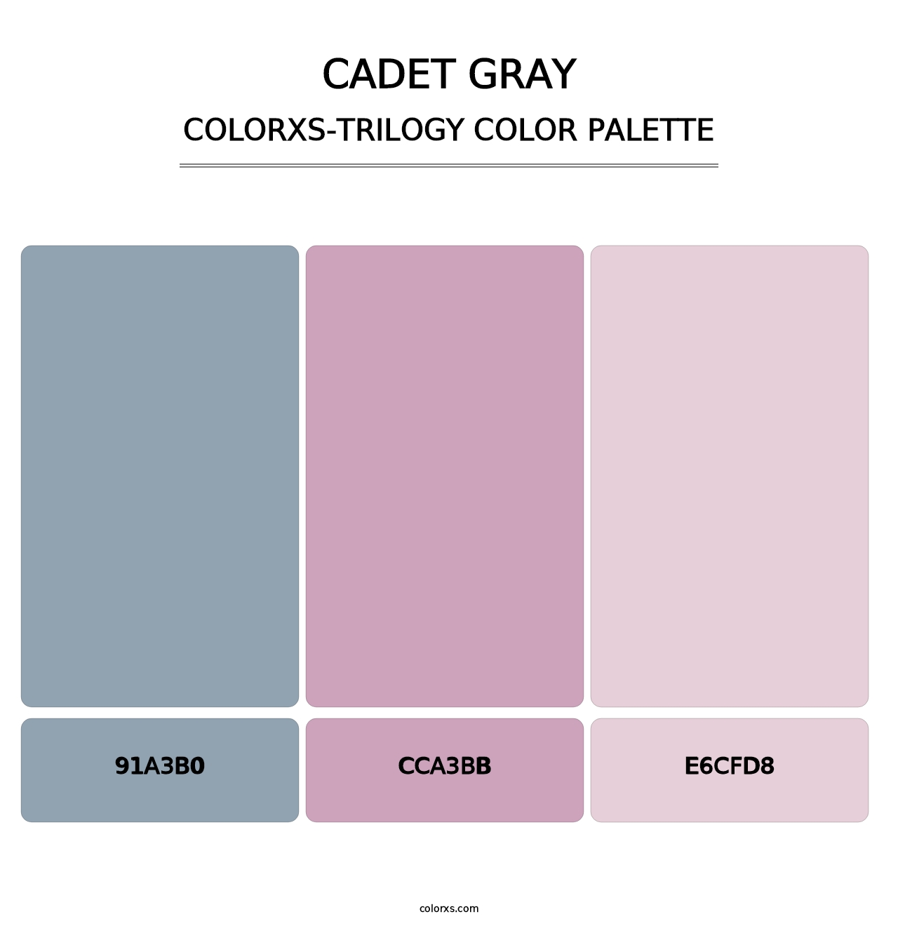 Cadet Gray - Colorxs Trilogy Palette
