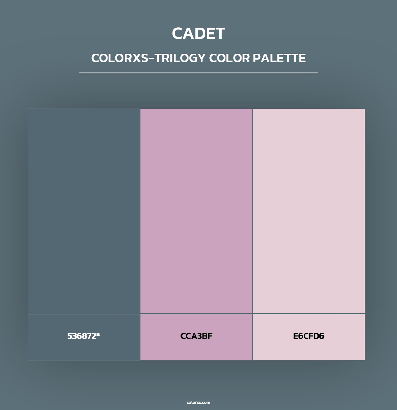 Cadet - Colorxs Trilogy Palette