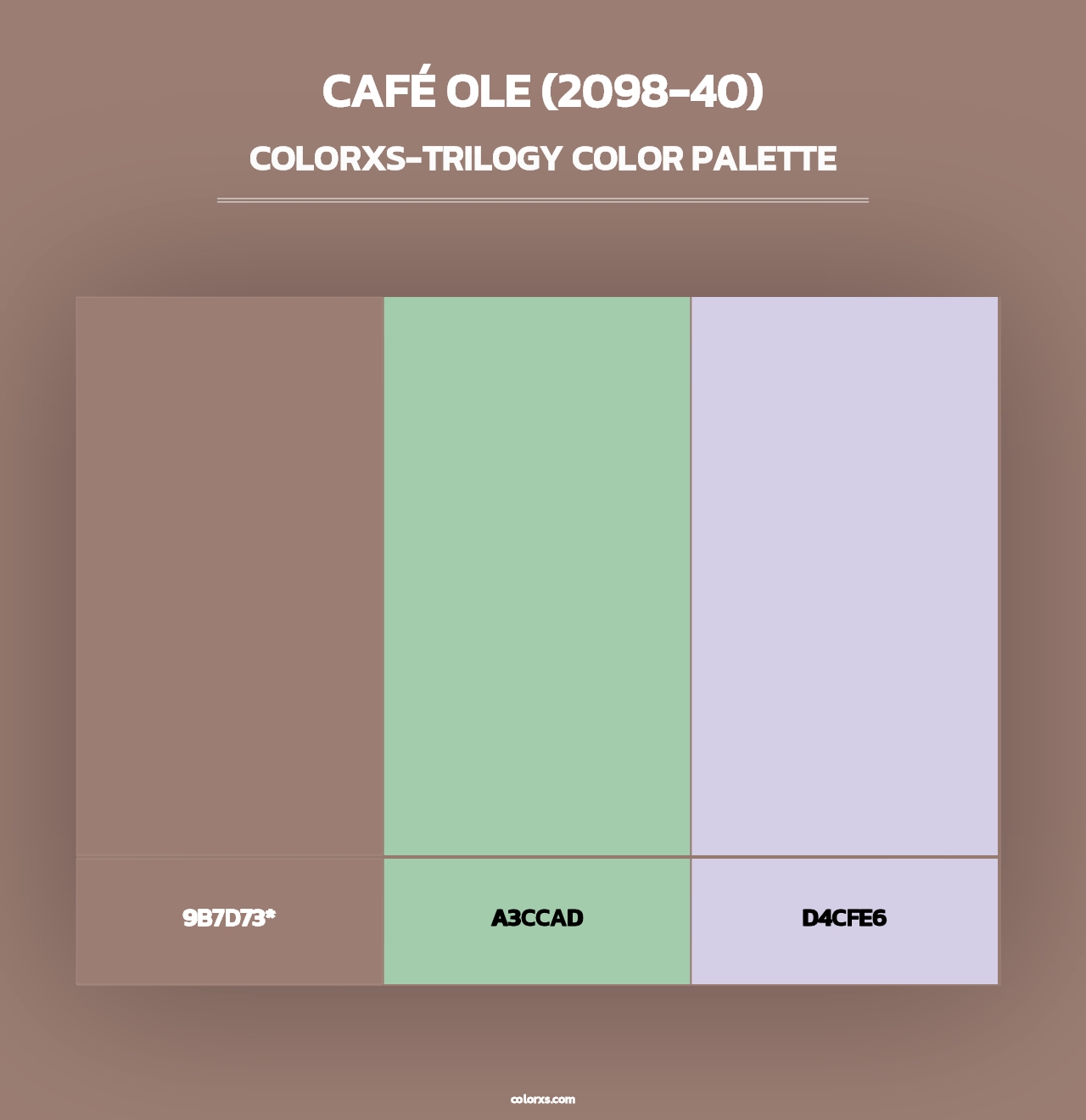 Café Ole (2098-40) - Colorxs Trilogy Palette