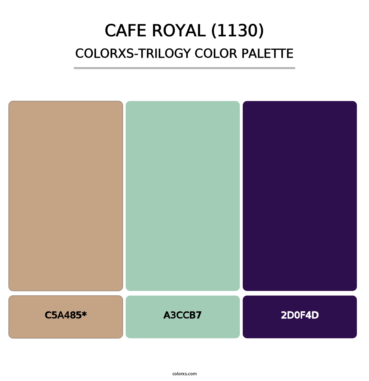 Cafe Royal (1130) - Colorxs Trilogy Palette