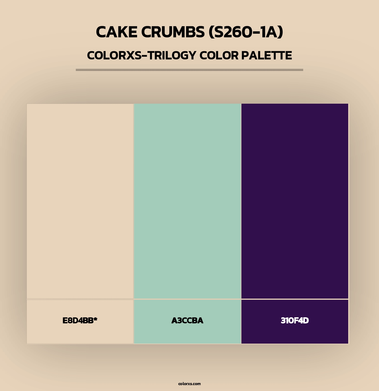 Cake Crumbs (S260-1A) - Colorxs Trilogy Palette