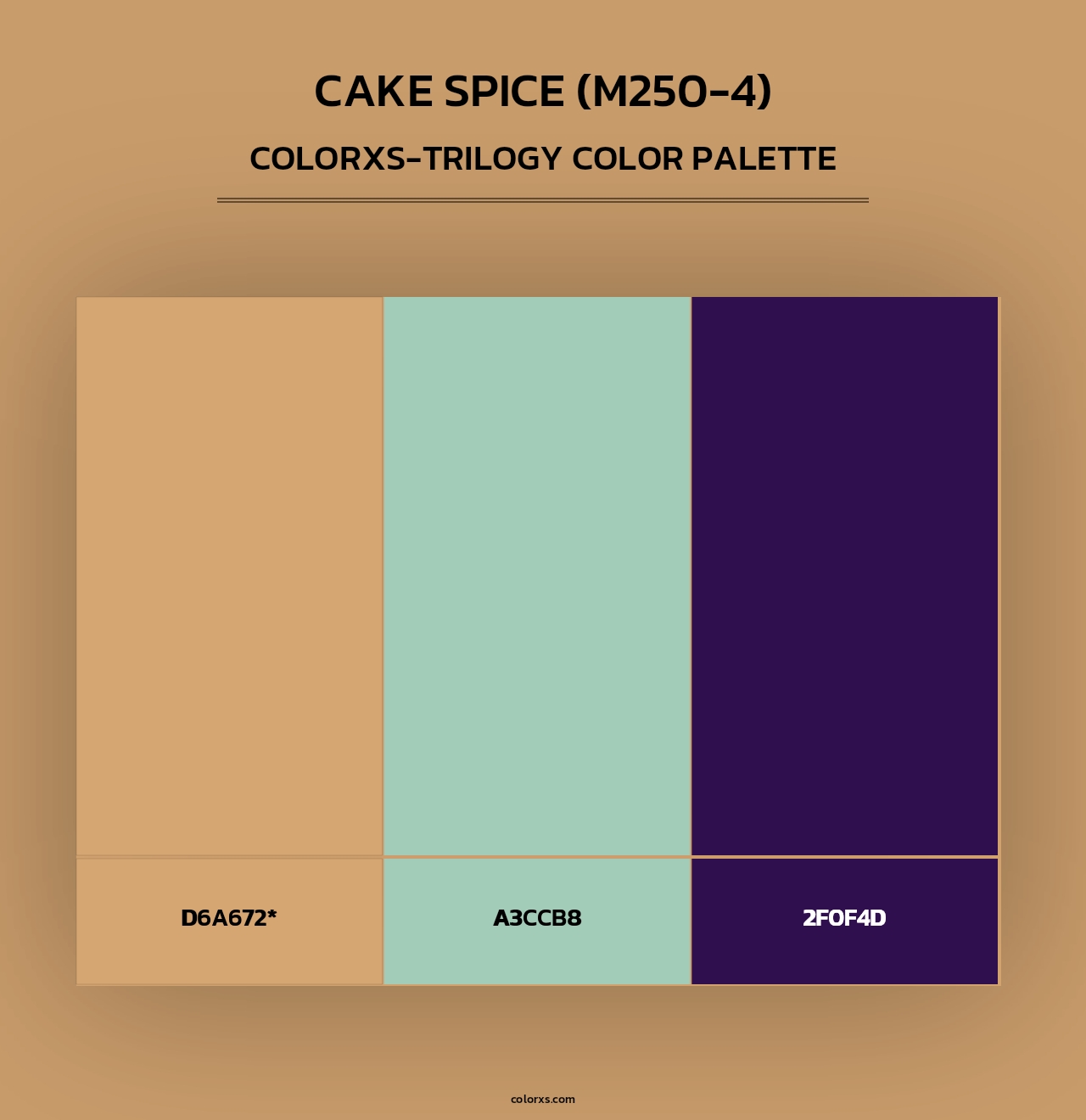 Cake Spice (M250-4) - Colorxs Trilogy Palette