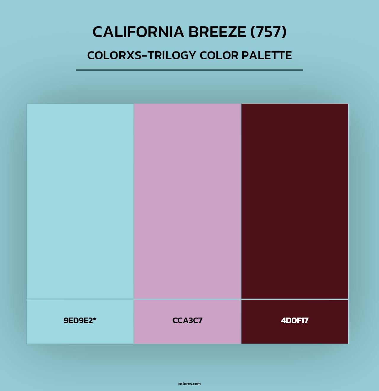 California Breeze (757) - Colorxs Trilogy Palette