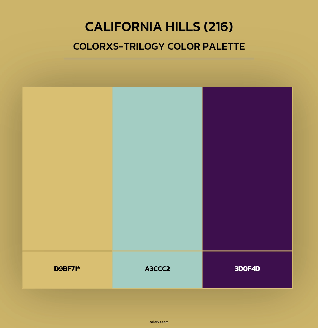 California Hills (216) - Colorxs Trilogy Palette