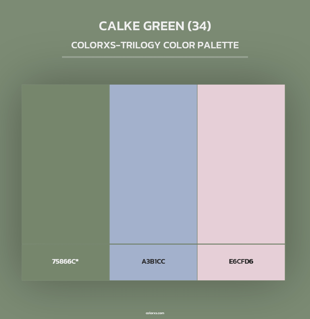 Calke Green (34) - Colorxs Trilogy Palette