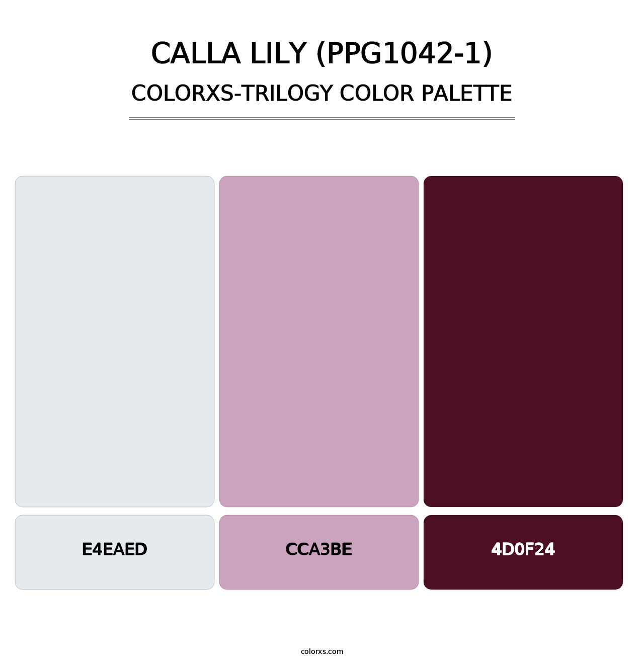 Calla Lily (PPG1042-1) - Colorxs Trilogy Palette