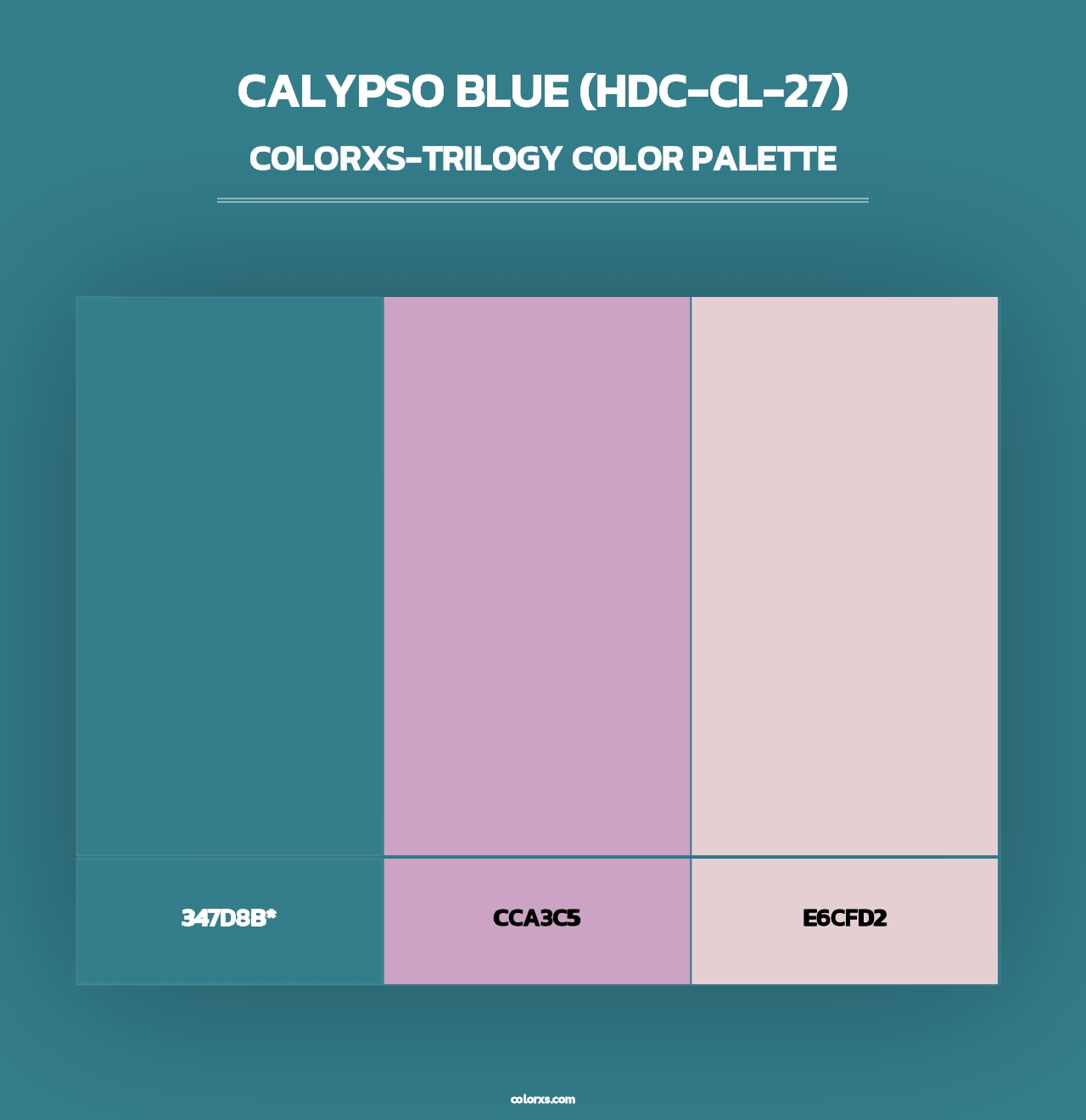 Calypso Blue (HDC-CL-27) - Colorxs Trilogy Palette