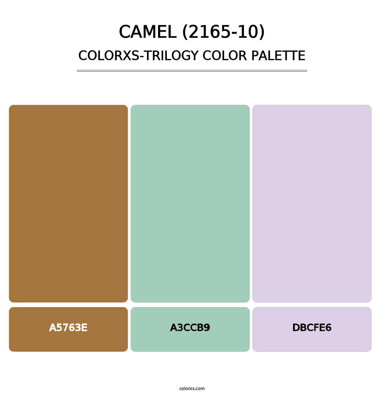Camel (2165-10) - Colorxs Trilogy Palette