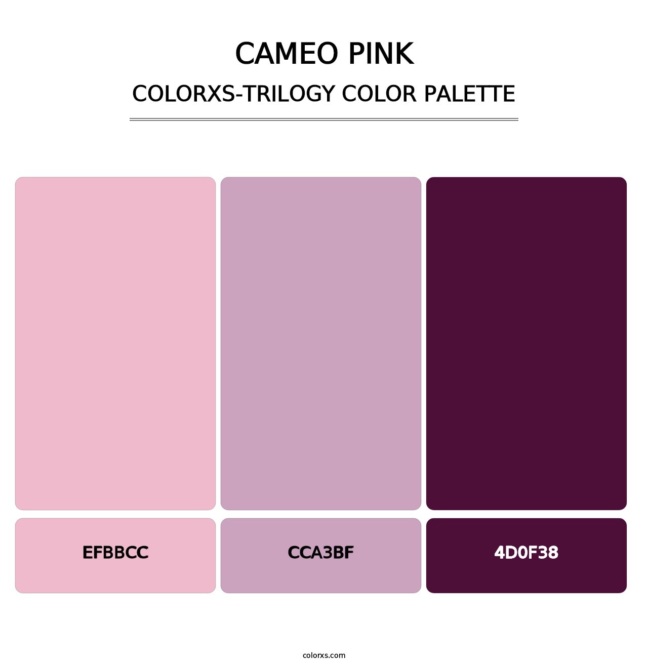 Cameo Pink - Colorxs Trilogy Palette