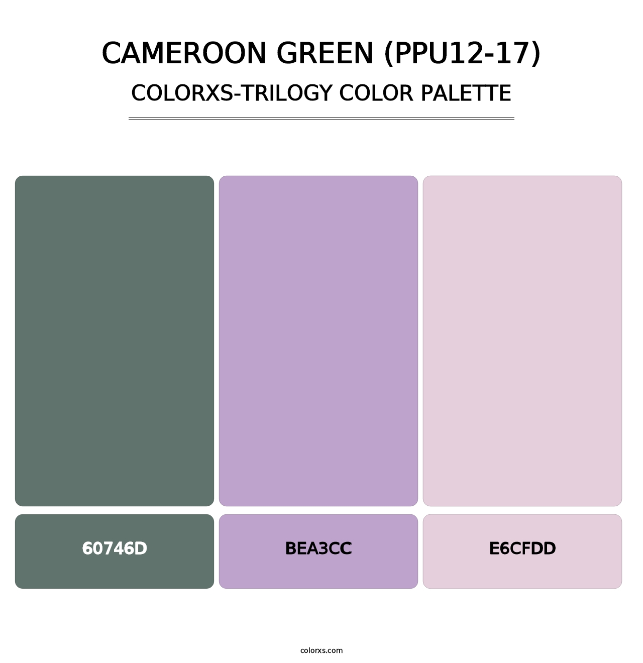 Cameroon Green (PPU12-17) - Colorxs Trilogy Palette