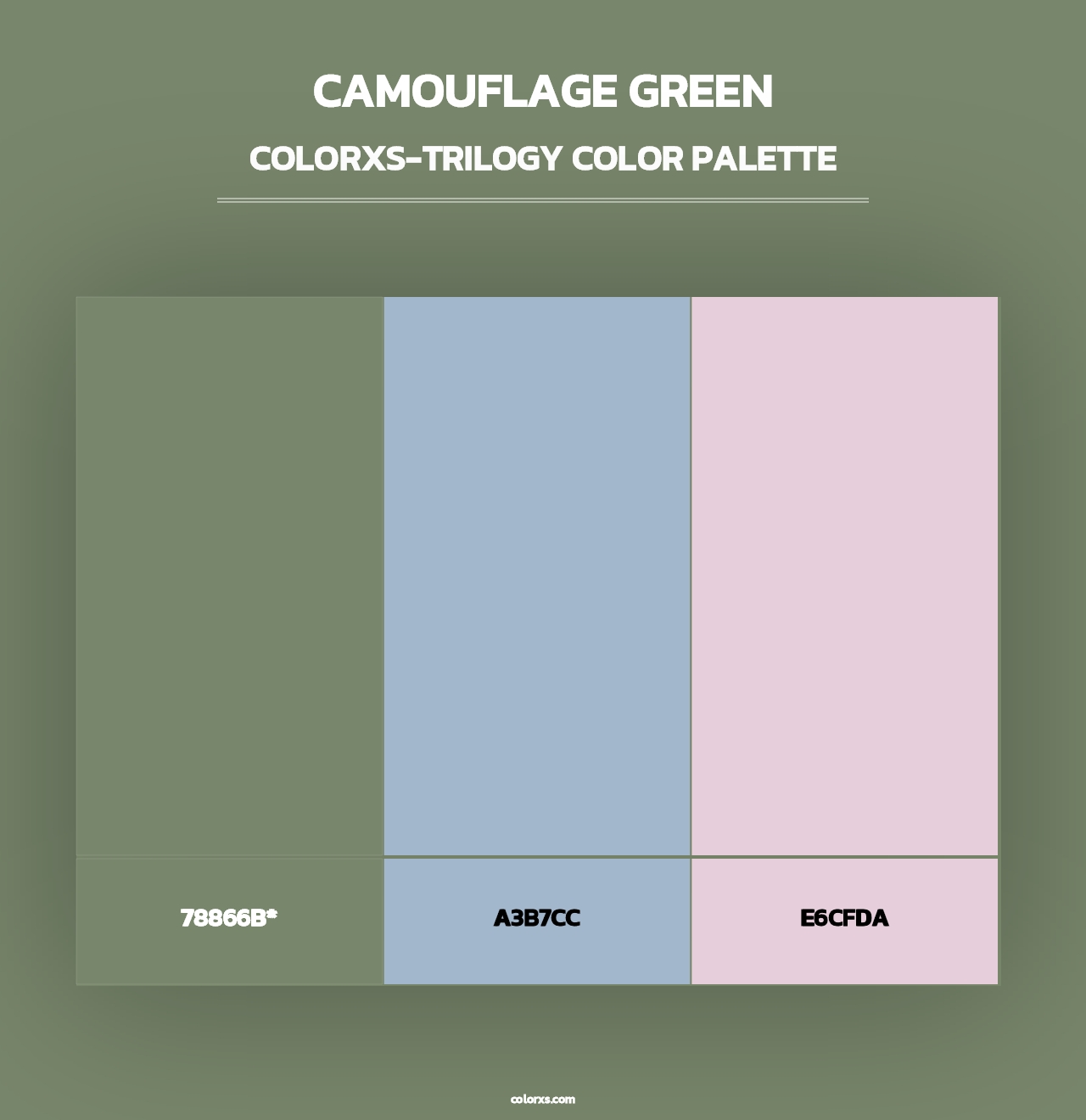 Camouflage Green - Colorxs Trilogy Palette