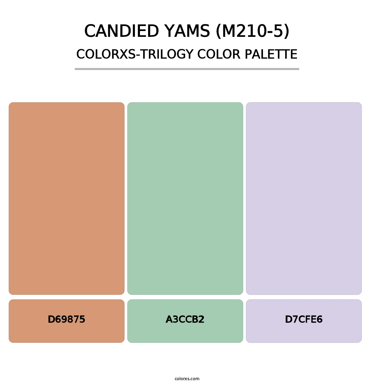 Candied Yams (M210-5) - Colorxs Trilogy Palette
