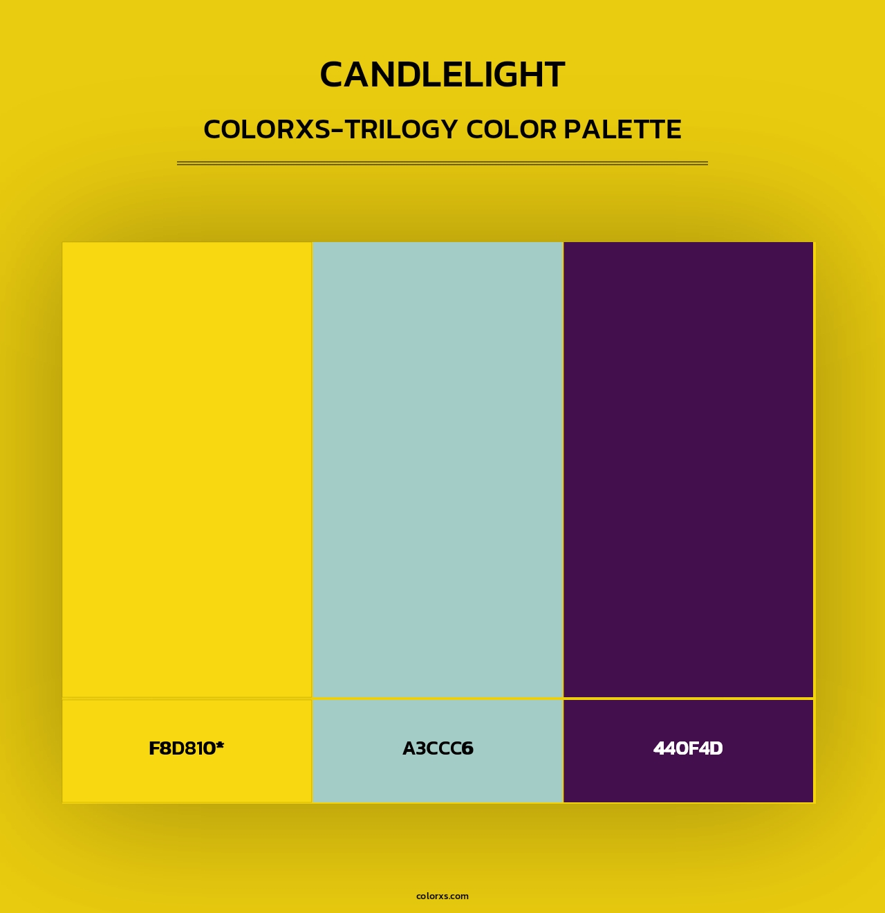 Candlelight - Colorxs Trilogy Palette