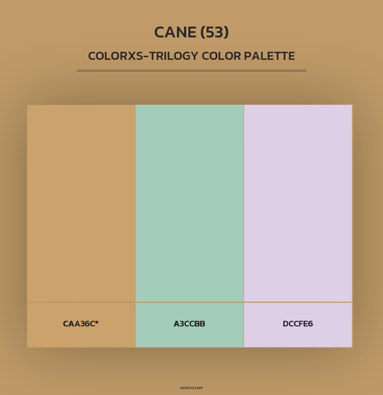Cane (53) - Colorxs Trilogy Palette