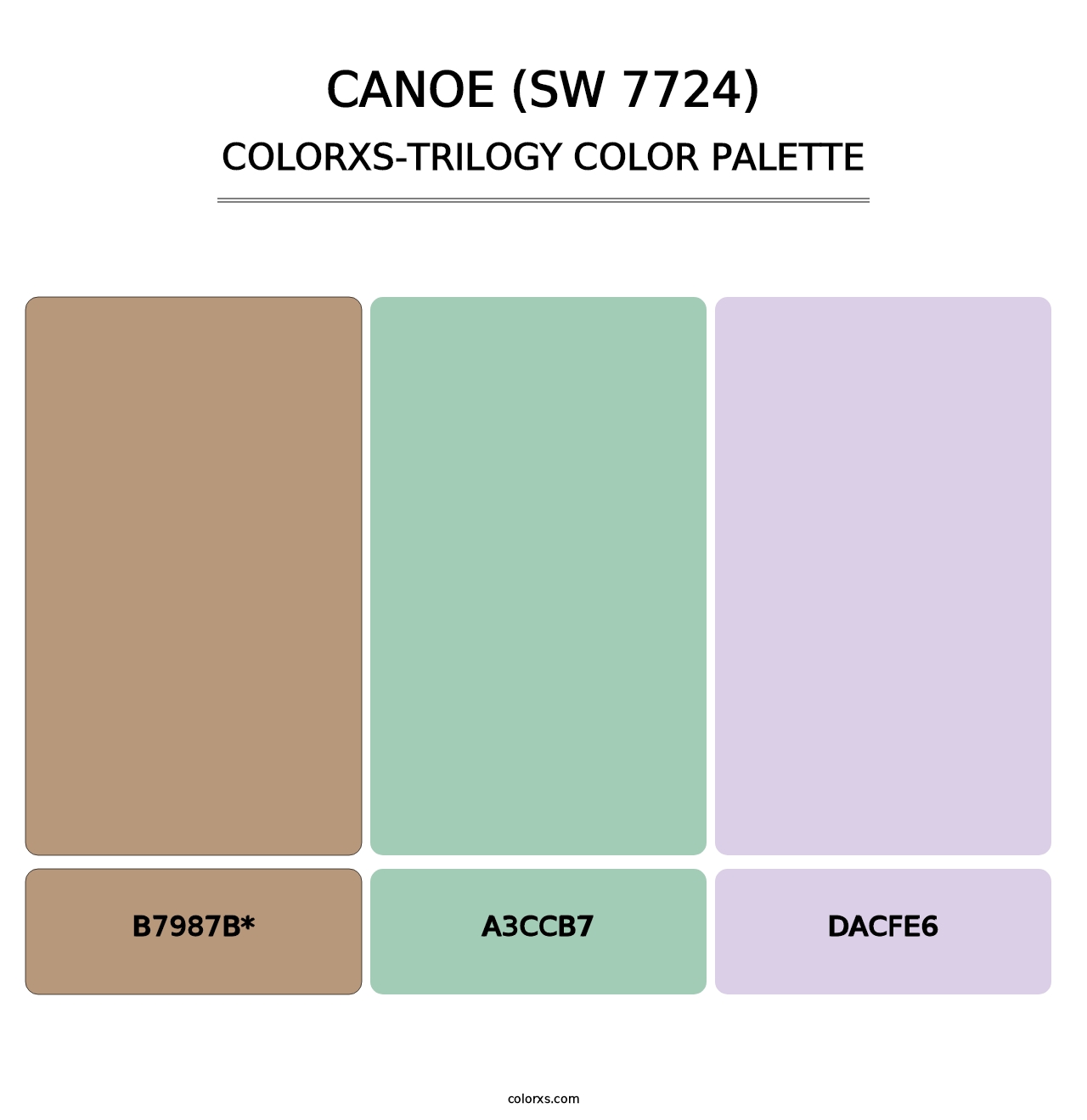 Canoe (SW 7724) - Colorxs Trilogy Palette