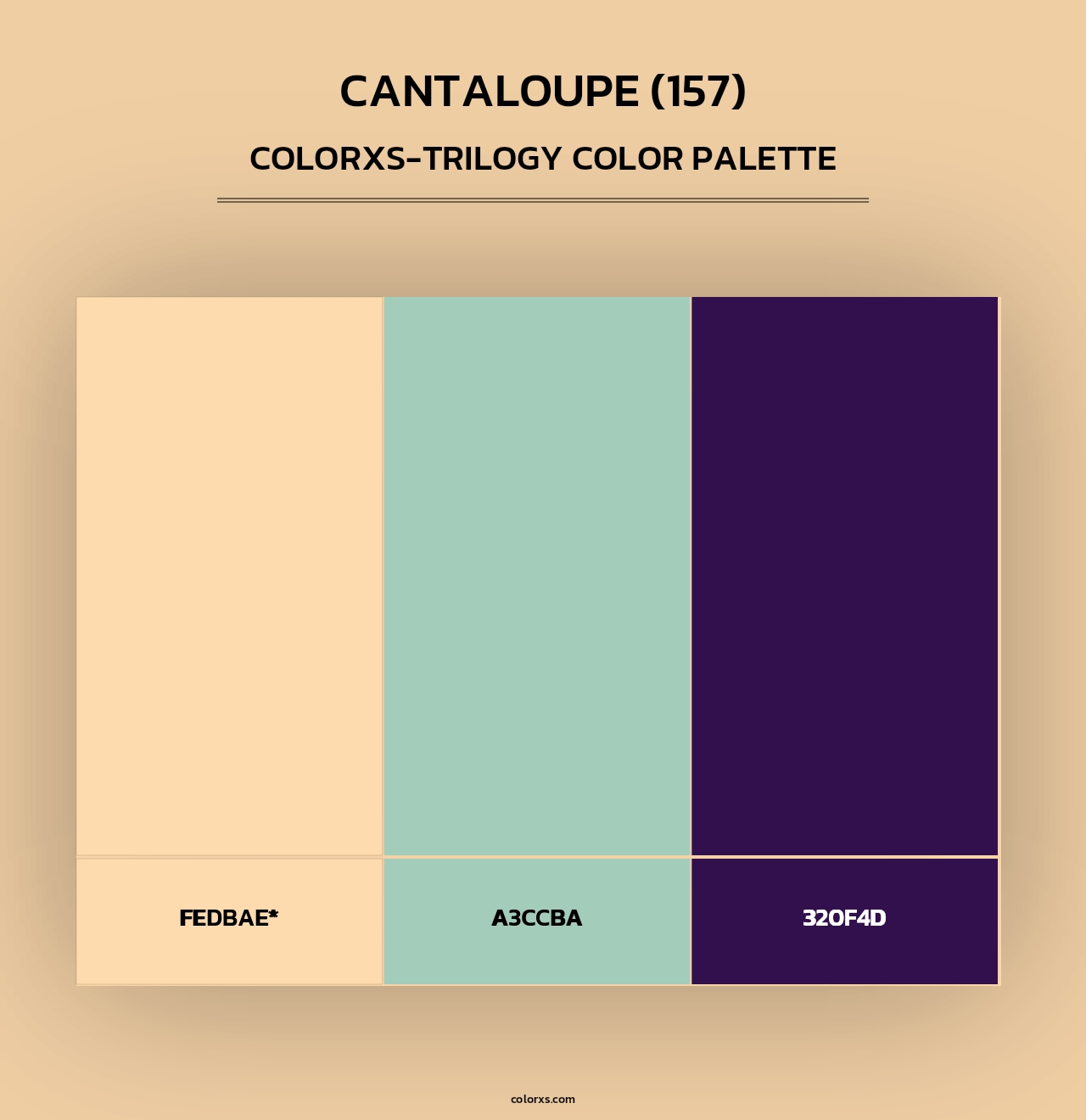 Cantaloupe (157) - Colorxs Trilogy Palette