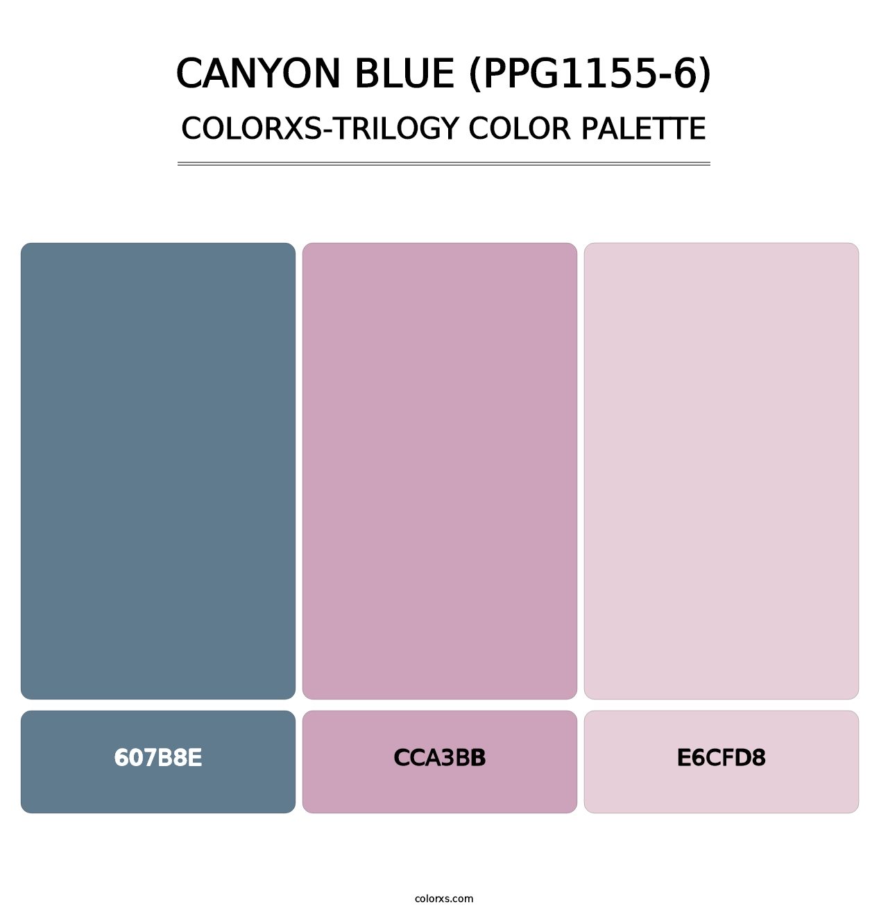 Canyon Blue (PPG1155-6) - Colorxs Trilogy Palette