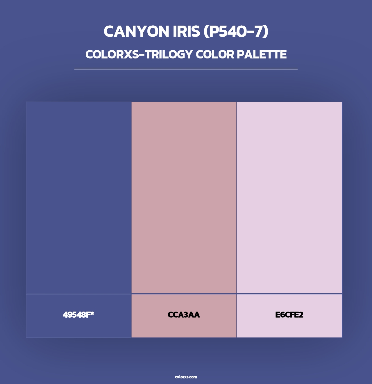 Canyon Iris (P540-7) - Colorxs Trilogy Palette