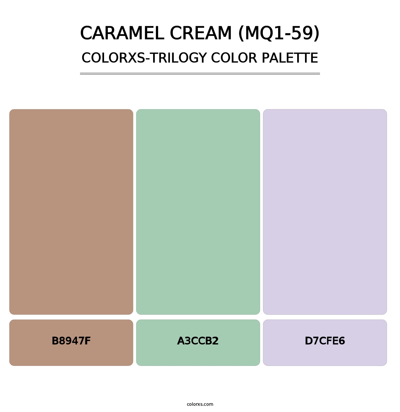 Caramel Cream (MQ1-59) - Colorxs Trilogy Palette