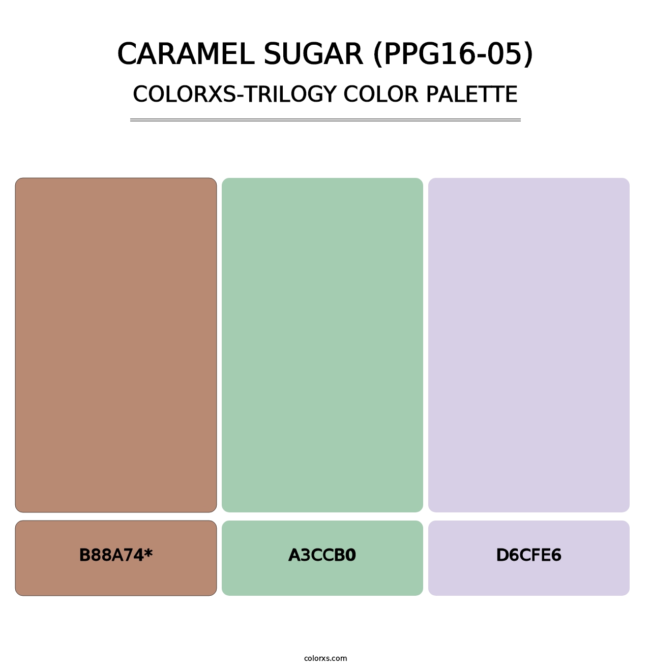 Caramel Sugar (PPG16-05) - Colorxs Trilogy Palette