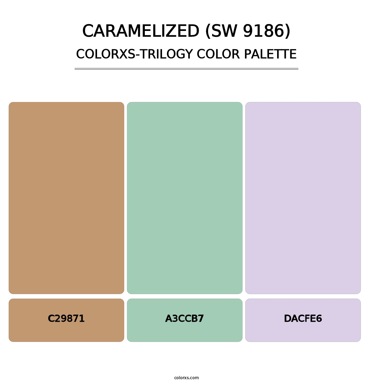 Caramelized (SW 9186) - Colorxs Trilogy Palette