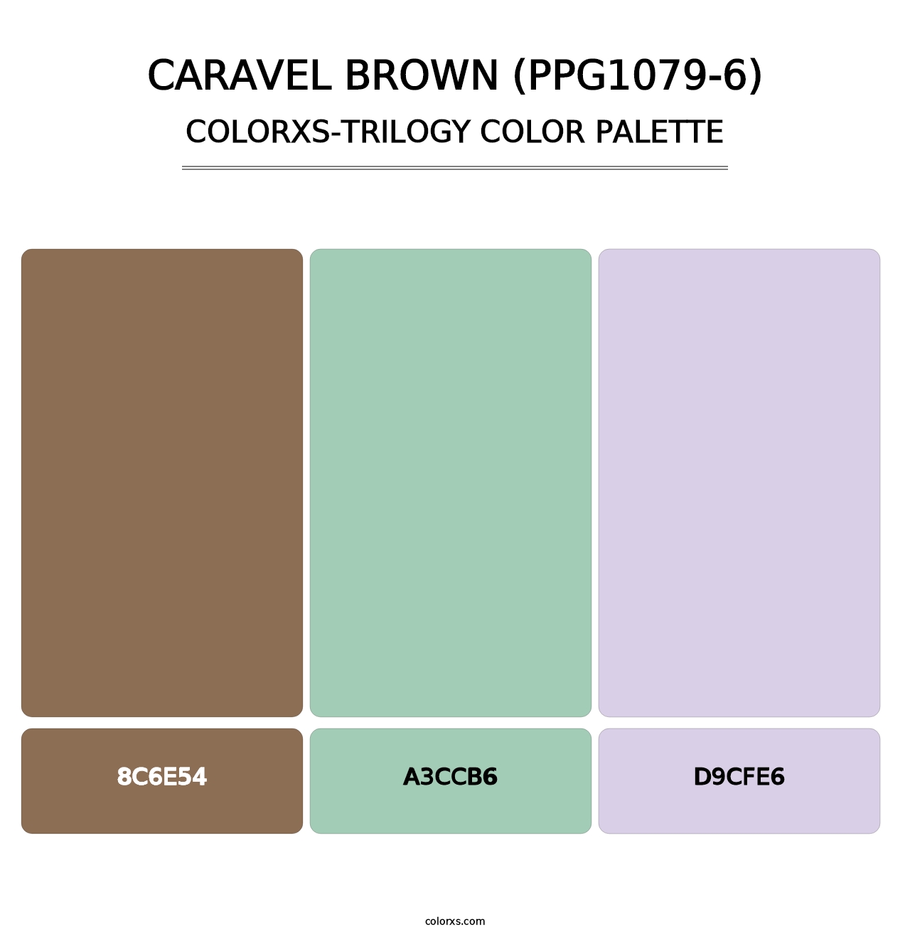 Caravel Brown (PPG1079-6) - Colorxs Trilogy Palette