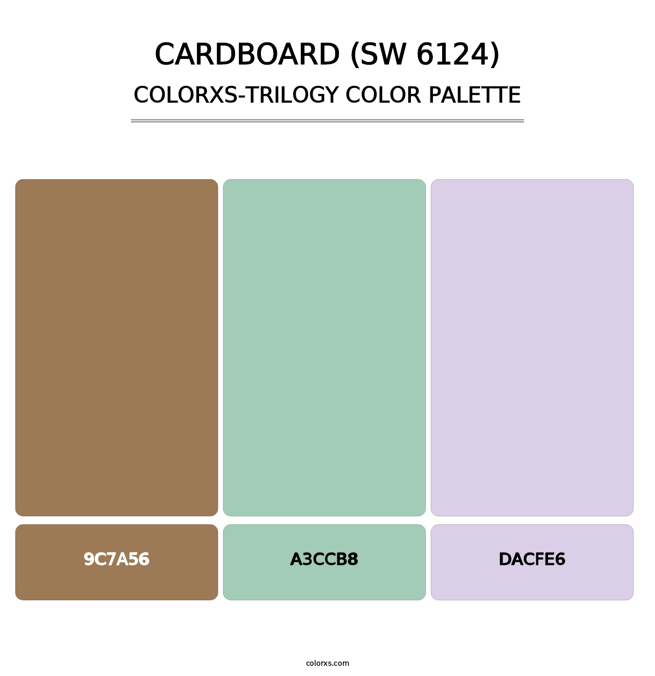Cardboard (SW 6124) - Colorxs Trilogy Palette