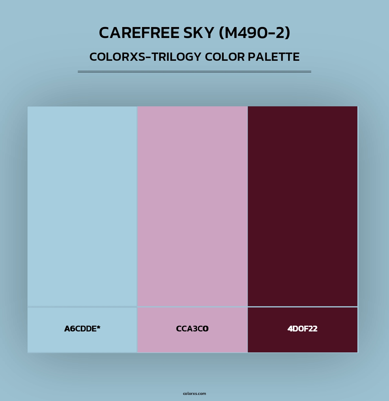 Carefree Sky (M490-2) - Colorxs Trilogy Palette