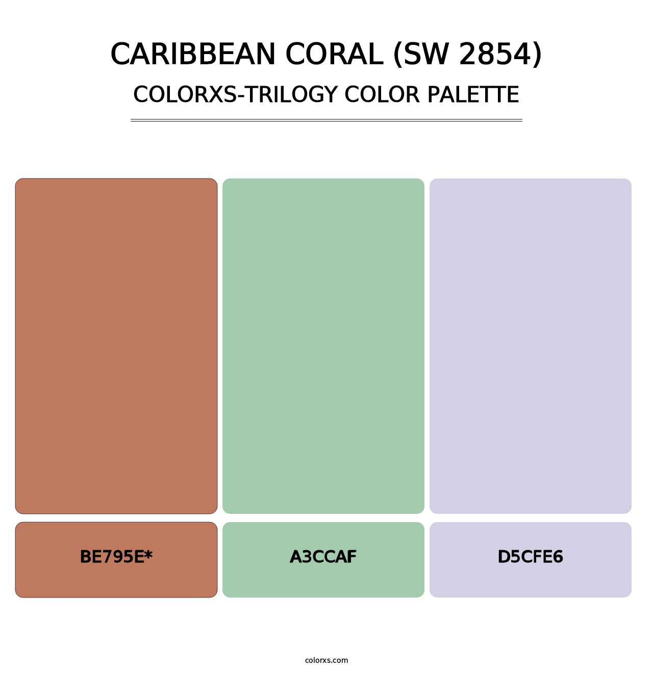 Caribbean Coral (SW 2854) - Colorxs Trilogy Palette