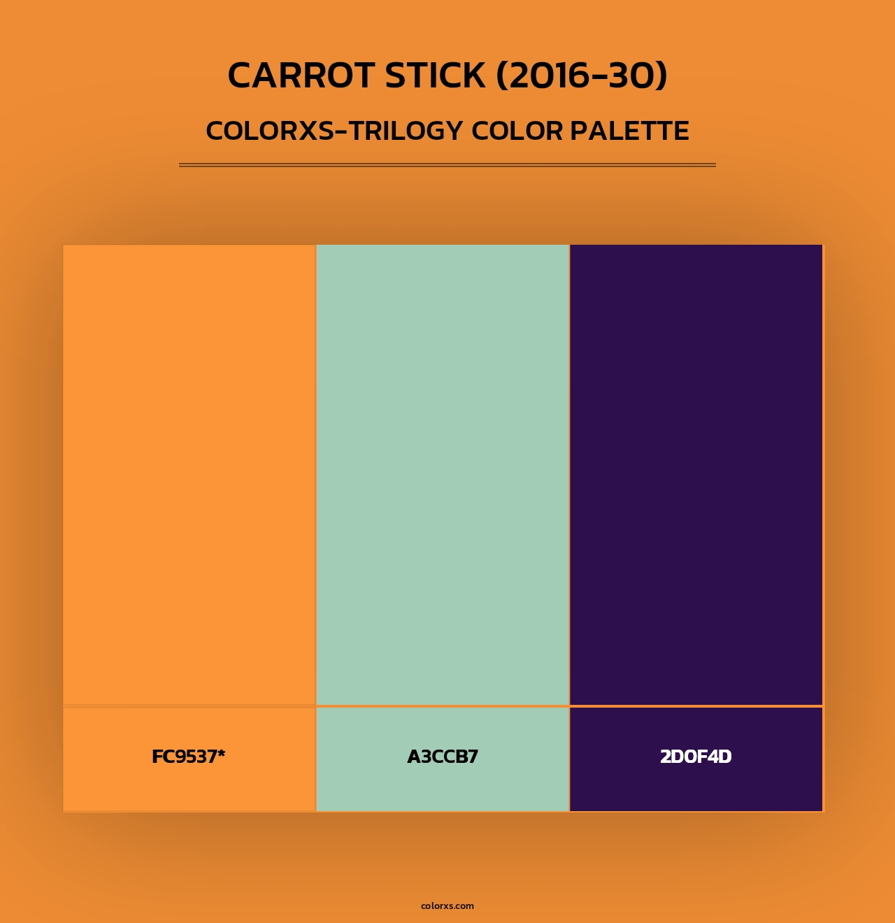 Carrot Stick (2016-30) - Colorxs Trilogy Palette