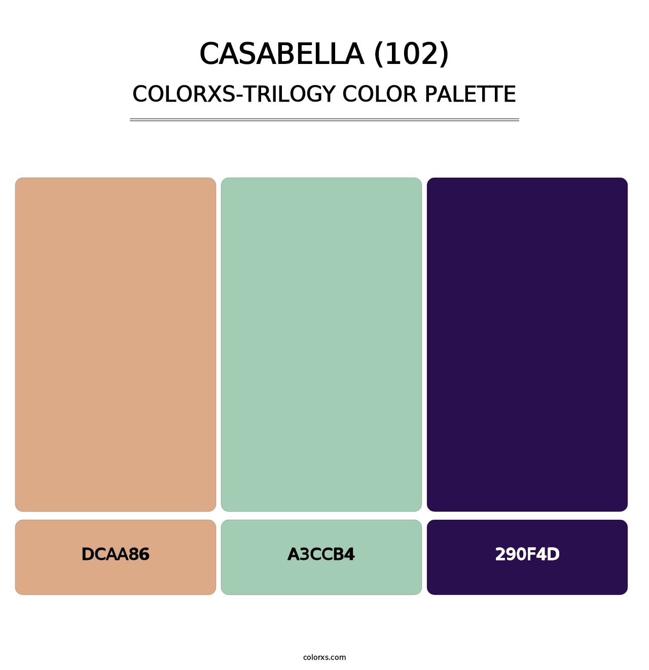 Casabella (102) - Colorxs Trilogy Palette